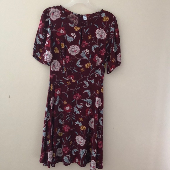 Old Navy Fit & Flare Crepe Dress for Women - Picture 2 of 2